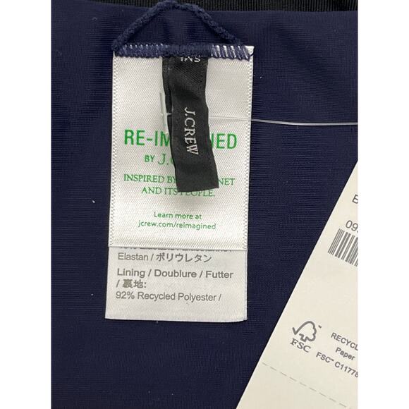 J.Crew Navy Thong Bikini Bottom Size M High Leg Re-Imagined Swim NWT - Picture 11 of 11